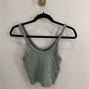 Urban Outfitters Ribbed Tank - Soft Green